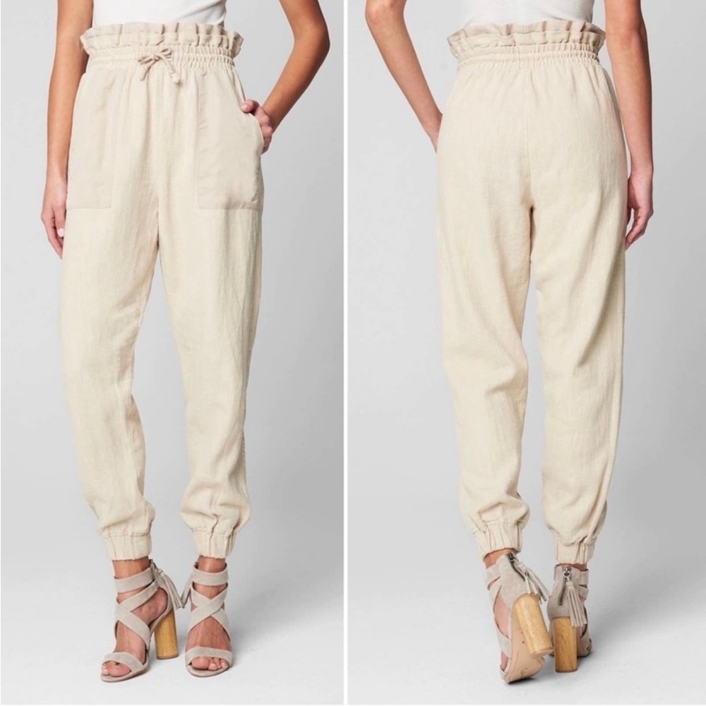 Blank NYC Away From Here Paper bag Waist Joggers - Large